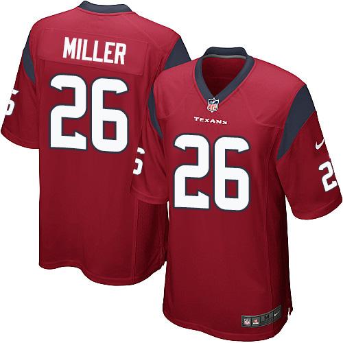 Nike Texans #26 Lamar Miller Red Alternate Youth Stitched NFL Elite Jersey - Click Image to Close